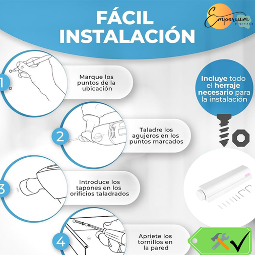 Tendedero Retráctil Interior Extensible